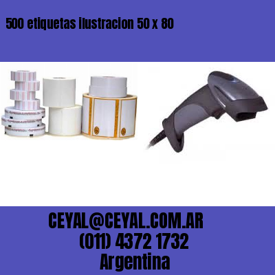 500 etiquetas ilustracion 50 x 80