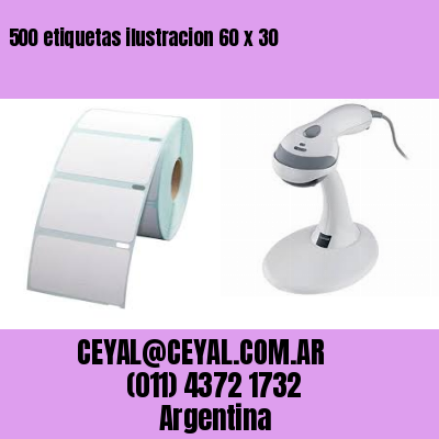 500 etiquetas ilustracion 60 x 30