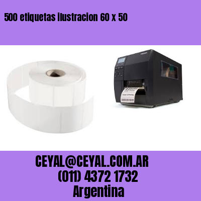 500 etiquetas ilustracion 60 x 50