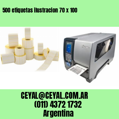 500 etiquetas ilustracion 70 x 100