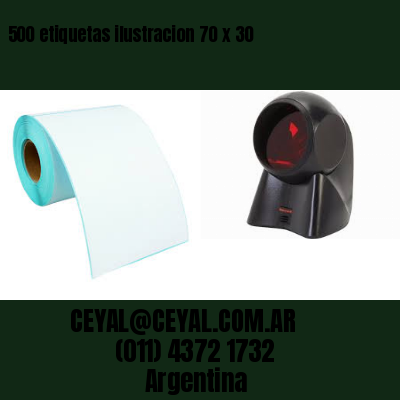 500 etiquetas ilustracion 70 x 30