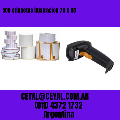 500 etiquetas ilustracion 70 x 80
