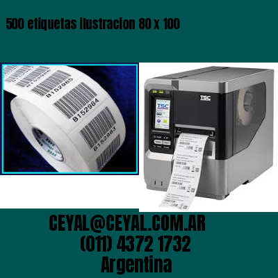 500 etiquetas ilustracion 80 x 100