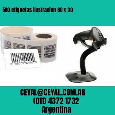 500 etiquetas ilustracion 80 x 30