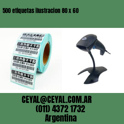500 etiquetas ilustracion 80 x 60