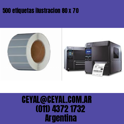 500 etiquetas ilustracion 80 x 70