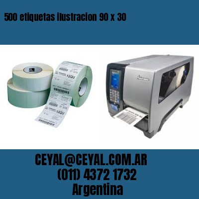 500 etiquetas ilustracion 90 x 30