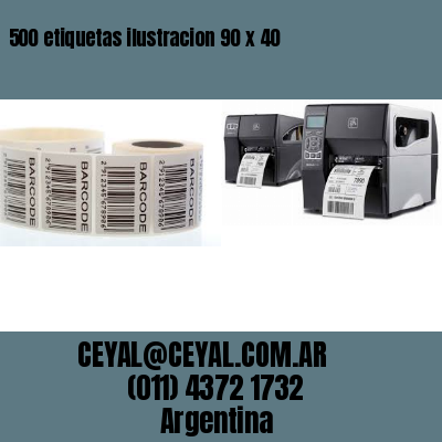 500 etiquetas ilustracion 90 x 40