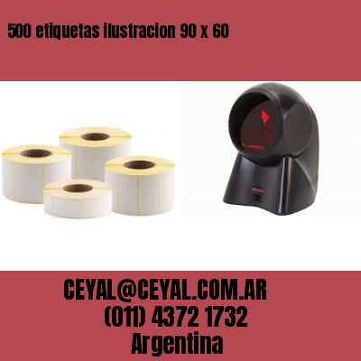 500 etiquetas ilustracion 90 x 60