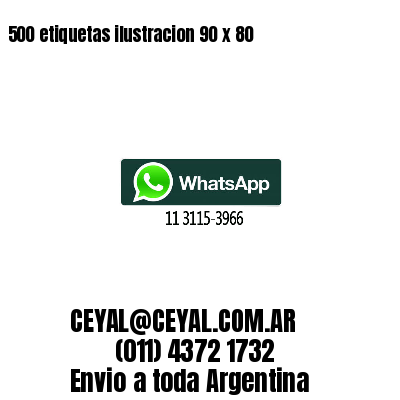 500 etiquetas ilustracion 90 x 80
