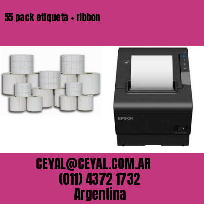 55 pack etiqueta   ribbon