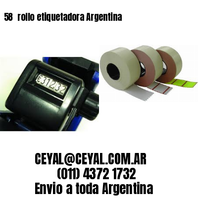 58 	rollo etiquetadora Argentina