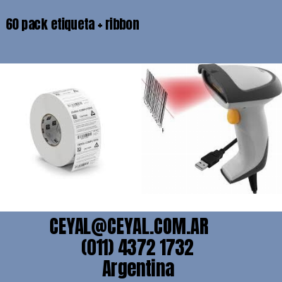 60 pack etiqueta   ribbon