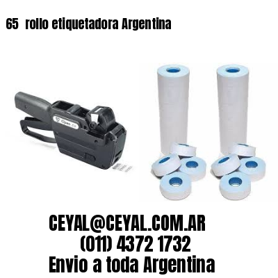 65 	rollo etiquetadora Argentina