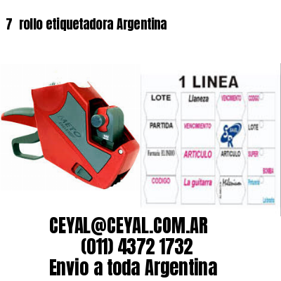 7 	rollo etiquetadora Argentina