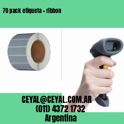 70 pack etiqueta   ribbon
