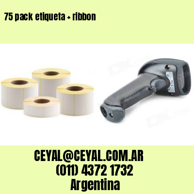 75 pack etiqueta   ribbon