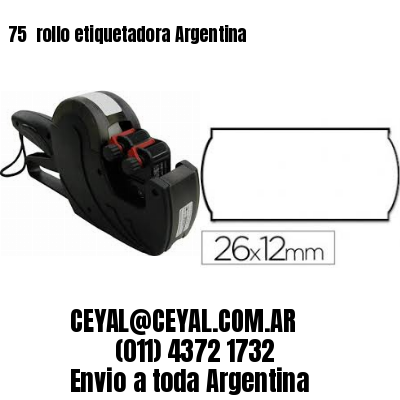 75 	rollo etiquetadora Argentina