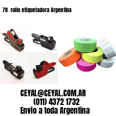 78 	rollo etiquetadora Argentina