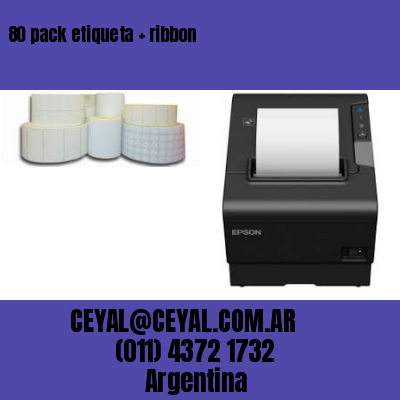 80 pack etiqueta   ribbon