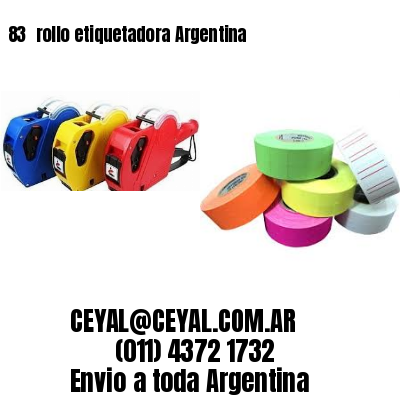83 	rollo etiquetadora Argentina