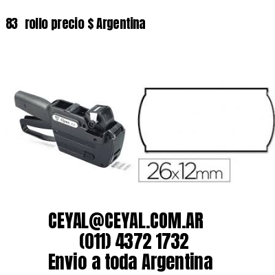 83 	rollo precio $ Argentina