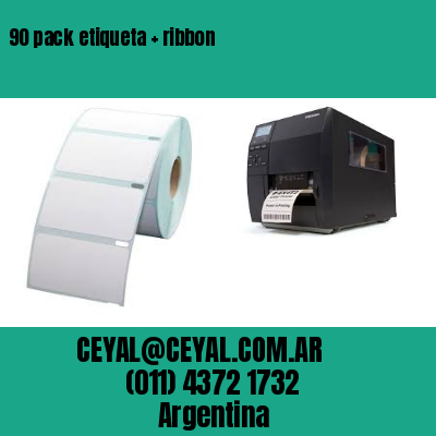 90 pack etiqueta   ribbon