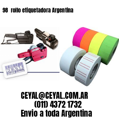 98 	rollo etiquetadora Argentina