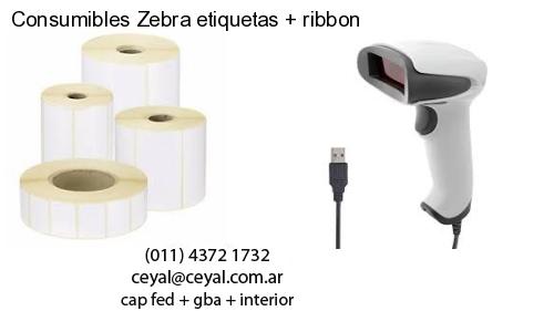 Consumibles Zebra etiquetas ribbon