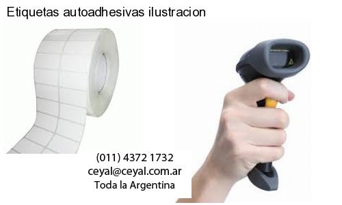 Etiquetas autoadhesivas ilustracion
