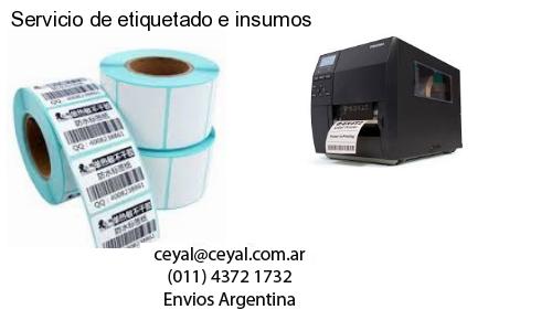 Servicio de etiquetado e insumos