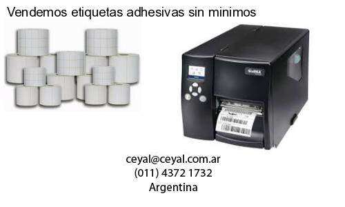 Vendemos etiquetas adhesivas sin minimos