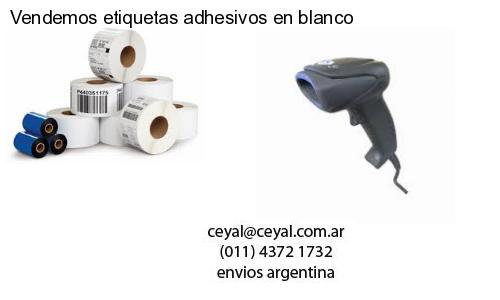 Vendemos etiquetas adhesivos en blanco