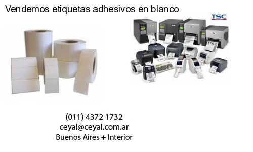 Vendemos etiquetas adhesivos en blanco