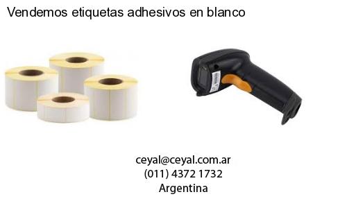 Vendemos etiquetas adhesivos en blanco