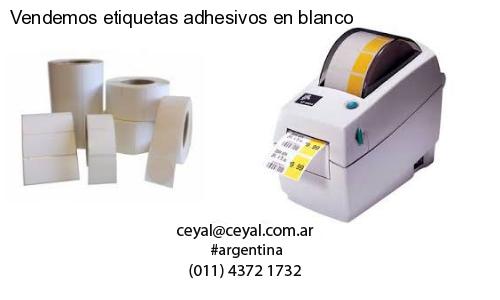 Vendemos etiquetas adhesivos en blanco