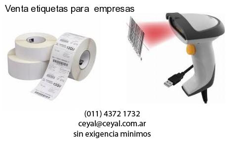 Venta etiquetas para  empresas