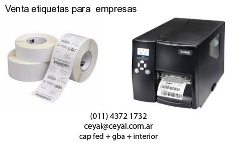 Venta etiquetas para empresas