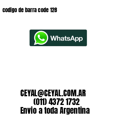 codigo de barra code 128