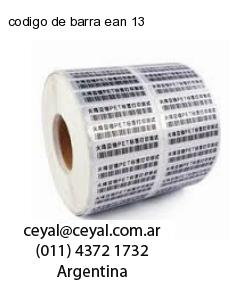 codigo de barra ean 13