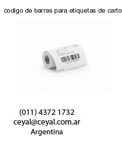 codigo de barras para etiquetas de carton