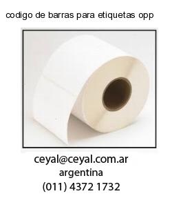 codigo de barras para etiquetas opp