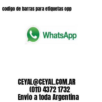 codigo de barras para etiquetas opp