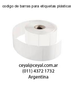 codigo de barras para etiquetas plásticas