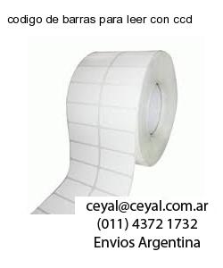 codigo de barras para leer con ccd