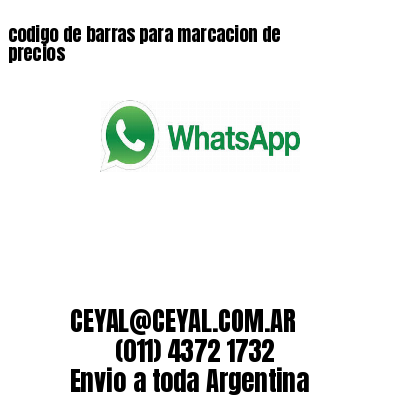 codigo de barras para marcacion de precios 