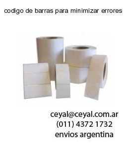 codigo de barras para minimizar errores