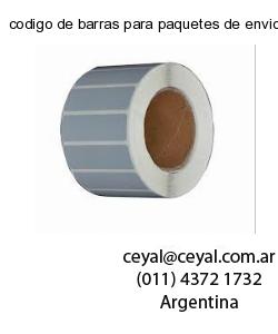 codigo de barras para paquetes de envio
