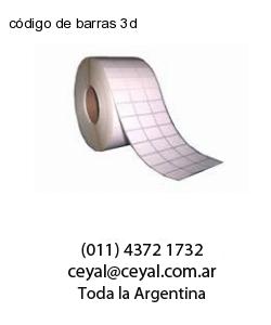 código de barras 3d