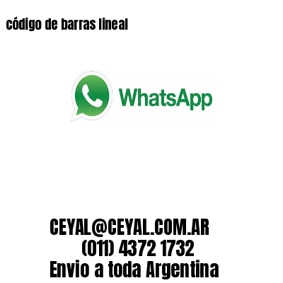 código de barras lineal